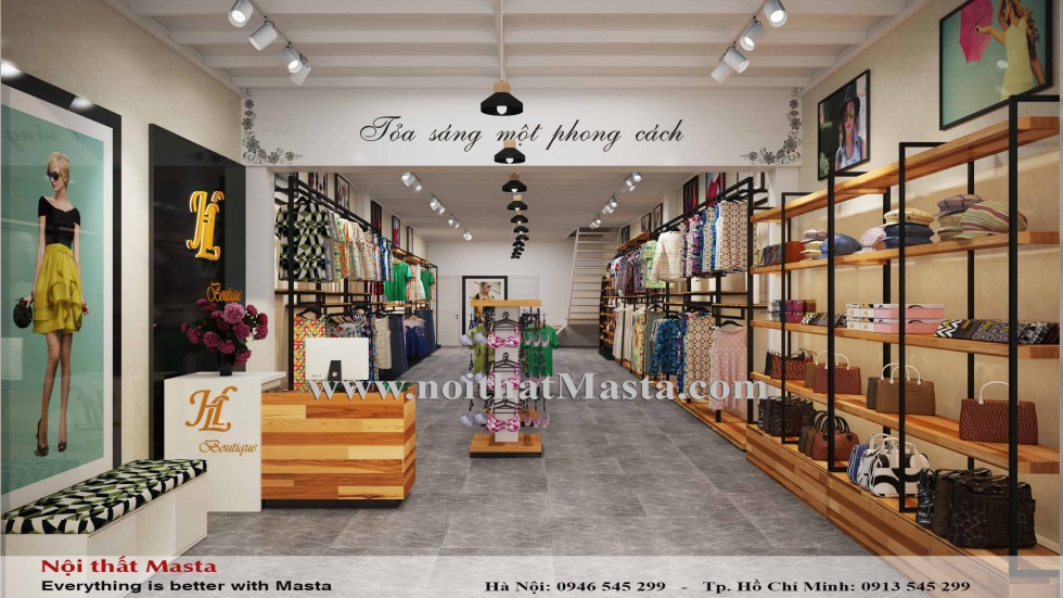 thiet ke shop thoi trang nu